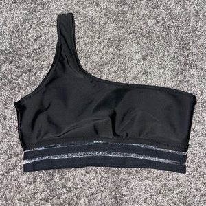 SHEIN bikini set, high waisted bottoms, one strap top, size small!